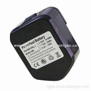 12V Replacement Hitachi Battery for Hitachi EB 1214S, EB 1220BL, with 2,500mAh capacity
